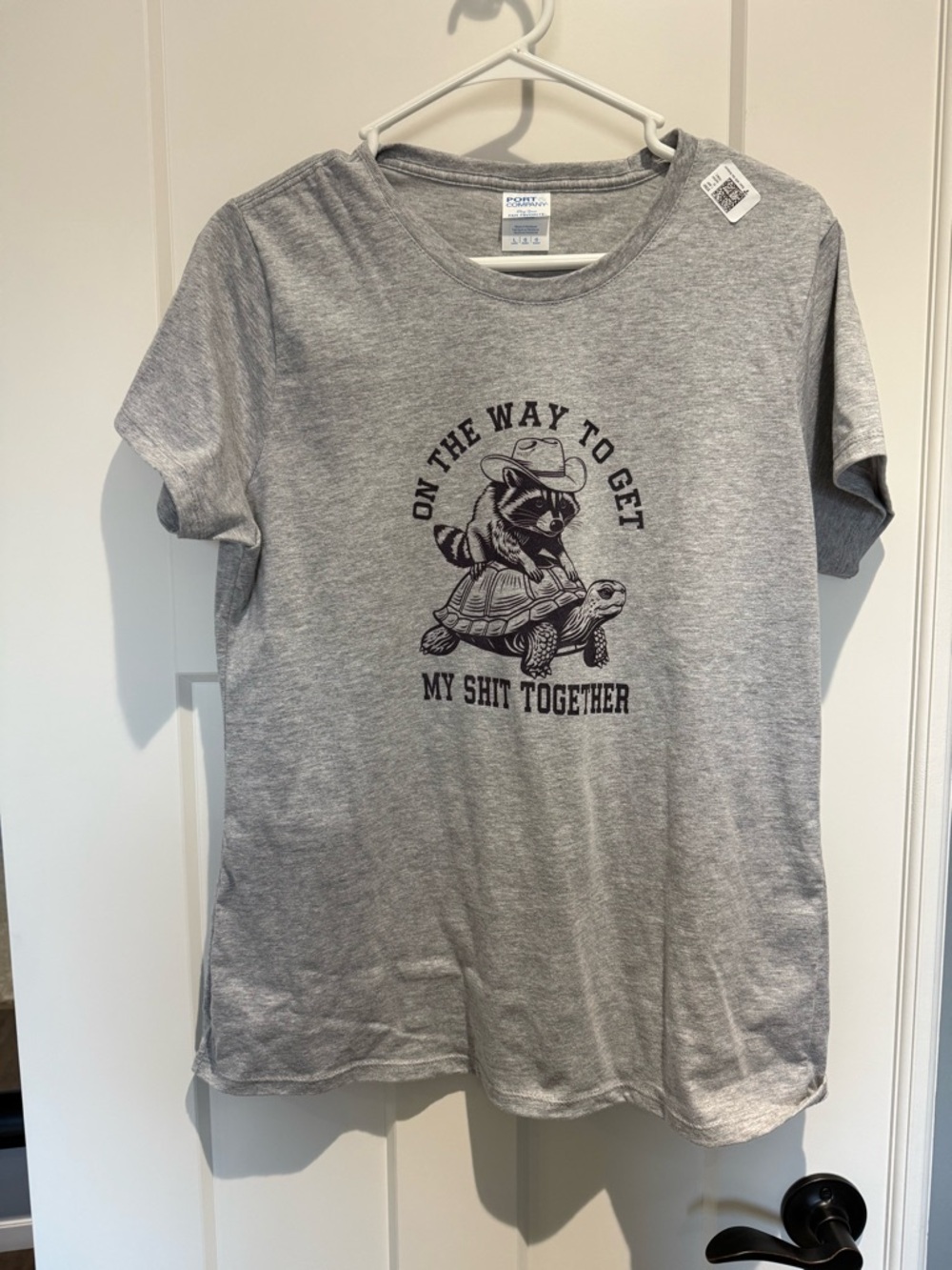 NEW On The Way To Get My Shit Together grey tshirt - size large